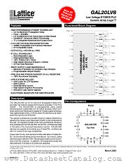 GAL20LV8D-7LJ datasheet pdf Lattice Semiconductor