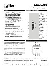 GAL20LV8ZD-25QJ datasheet pdf Lattice Semiconductor