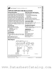 COP912CH-XXX/WM datasheet pdf National Semiconductor