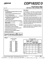 CDP1822C3 datasheet pdf Intersil