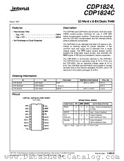 CDP1824E datasheet pdf Intersil