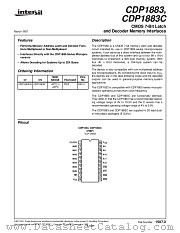 CDP1883 datasheet pdf Intersil