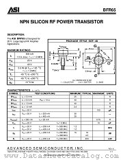 BFR65 datasheet pdf Advanced Semiconductor
