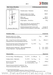 HV3 datasheet pdf Diotec Elektronische