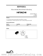 HRW0202 datasheet pdf Hitachi Semiconductor