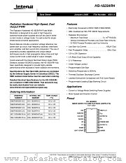 HS9-1825ARH-8 datasheet pdf Intersil