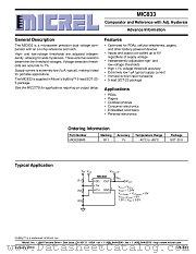 MIC833BM5 datasheet pdf Micrel Semiconductor