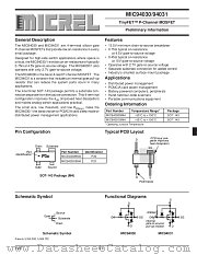 MIC94030BM4 datasheet pdf Micrel Semiconductor