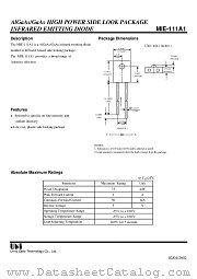 MIE-111A1 datasheet pdf Unity Opto Technology