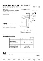 MIE-144H4 datasheet pdf Unity Opto Technology