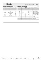 2SJ424 datasheet pdf Sanken