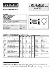 3N163-4 datasheet pdf Linear Systems