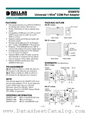 DS9097U datasheet pdf MAXIM - Dallas Semiconductor