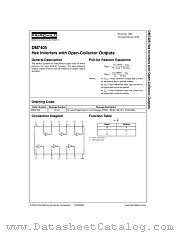 DM7405N datasheet pdf Fairchild Semiconductor