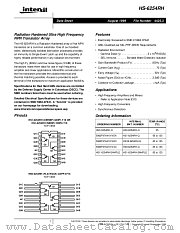 HS9-6254RH-Q datasheet pdf Intersil