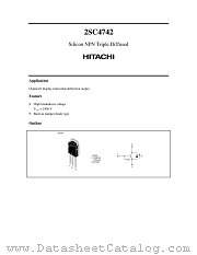 2SC4742 datasheet pdf Hitachi Semiconductor