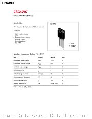 2SC4797 datasheet pdf Hitachi Semiconductor
