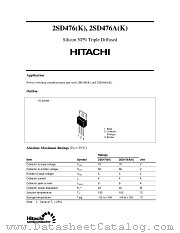 2SD476 datasheet pdf Hitachi Semiconductor