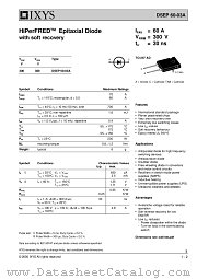DSEP60-03A datasheet pdf IXYS Corporation