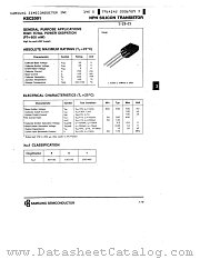 KSC2001 datasheet pdf Samsung Electronic