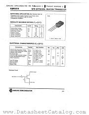 KSR1014 datasheet pdf Samsung Electronic