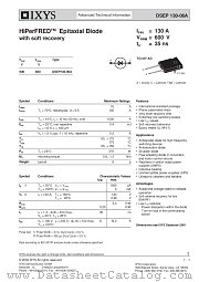 DSEP130-06A datasheet pdf IXYS Corporation