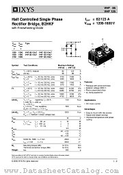 VHF125 datasheet pdf IXYS Corporation