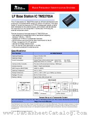 TMS3705A datasheet pdf Texas Instruments