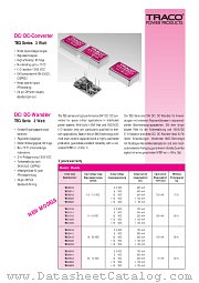 TEG0523 datasheet pdf Traco Electronic AG