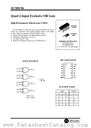 SL74HC86 datasheet pdf System Logic Semiconductor