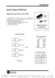 SL74HCT02 datasheet pdf System Logic Semiconductor