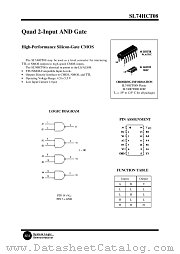 SL74HCT08D datasheet pdf System Logic Semiconductor