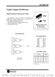SL74HCT10N datasheet pdf System Logic Semiconductor