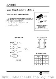 SL74HCT86D datasheet pdf System Logic Semiconductor