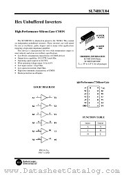 SL74HCU04 datasheet pdf System Logic Semiconductor