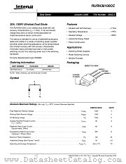 RURH30100CC datasheet pdf Intersil