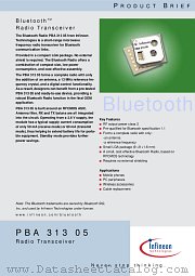 PBA31305 datasheet pdf Infineon