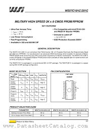WS57C191C-35DMB datasheet pdf ST Microelectronics