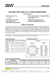 WS57C43C-45TMB datasheet pdf ST Microelectronics