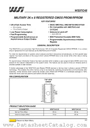 WS57C45-45KMB datasheet pdf ST Microelectronics