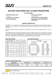 WS57C71C-70TMB datasheet pdf ST Microelectronics