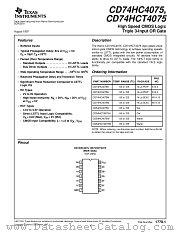 CD54HCT4075W datasheet pdf Texas Instruments
