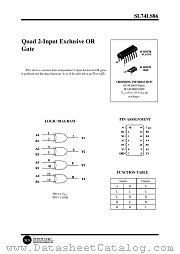 SL74LS86 datasheet pdf System Logic Semiconductor