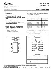 CD5474AC32 datasheet pdf Texas Instruments