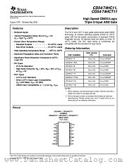 CD5474HC11 datasheet pdf Texas Instruments