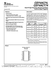 CD74AC74EX datasheet pdf Texas Instruments