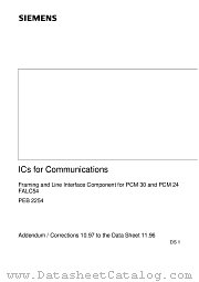 PEB2254 datasheet pdf Infineon