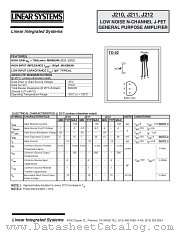 LSJ210-2 datasheet pdf Linear Systems