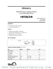 PF01411 datasheet pdf Hitachi Semiconductor