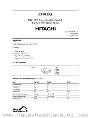 PF0415A datasheet pdf Hitachi Semiconductor